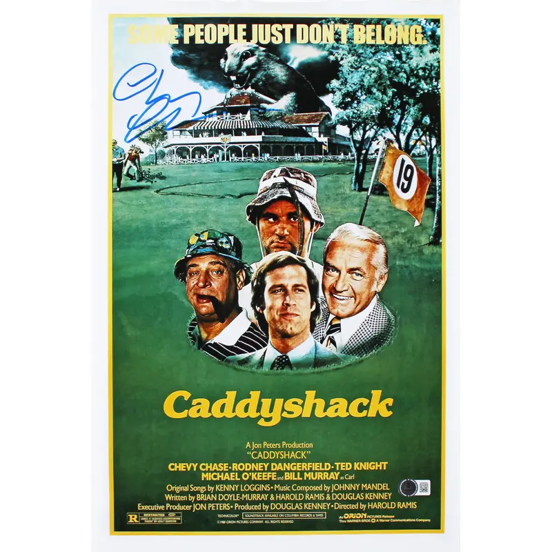 Chevy Chase Caddyshack Authentic Signed 12x18 Photo BAS Witnessed #1W385904