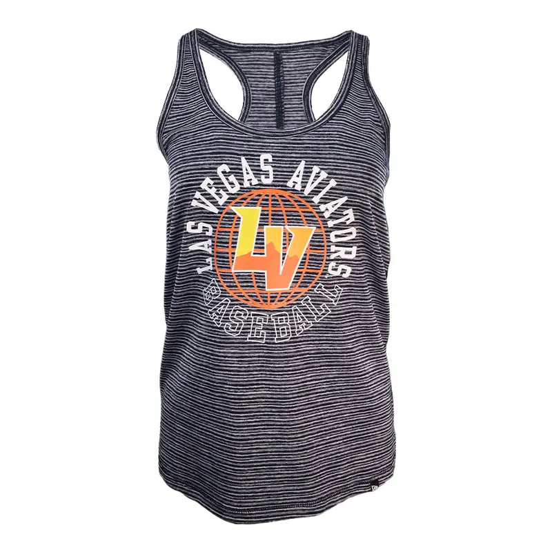 Women's New Era Globe LV Navy Space Dye Tank