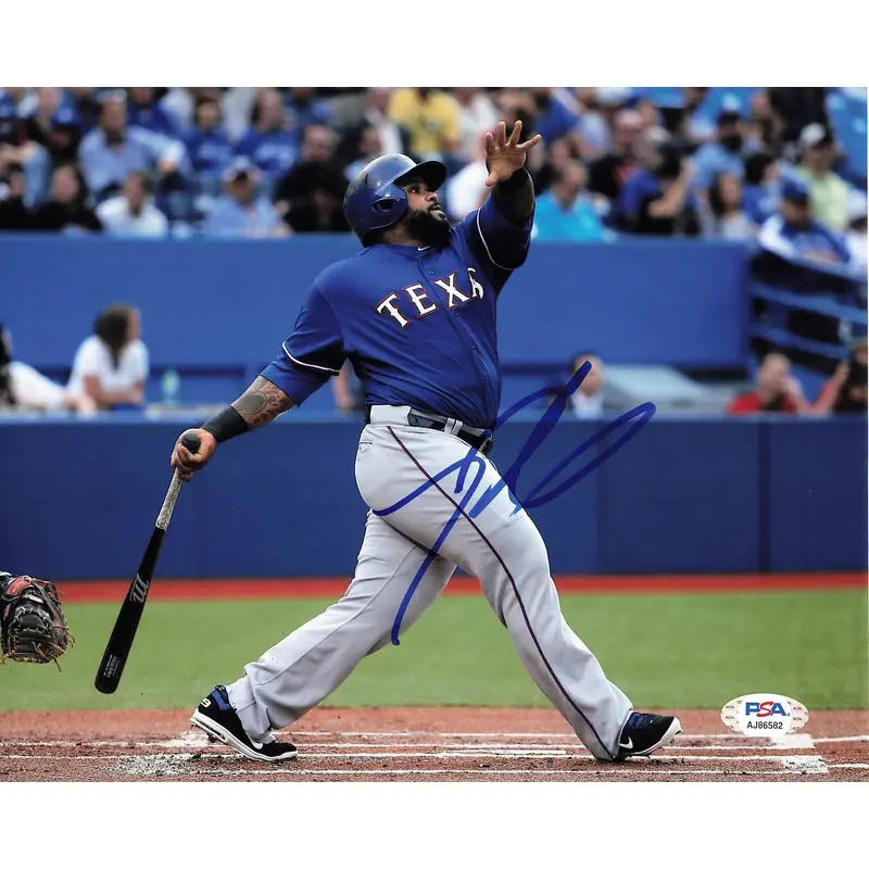 PRINCE FIELDER signed 8x10 photo PSA/DNA Texas Rangers Autographed