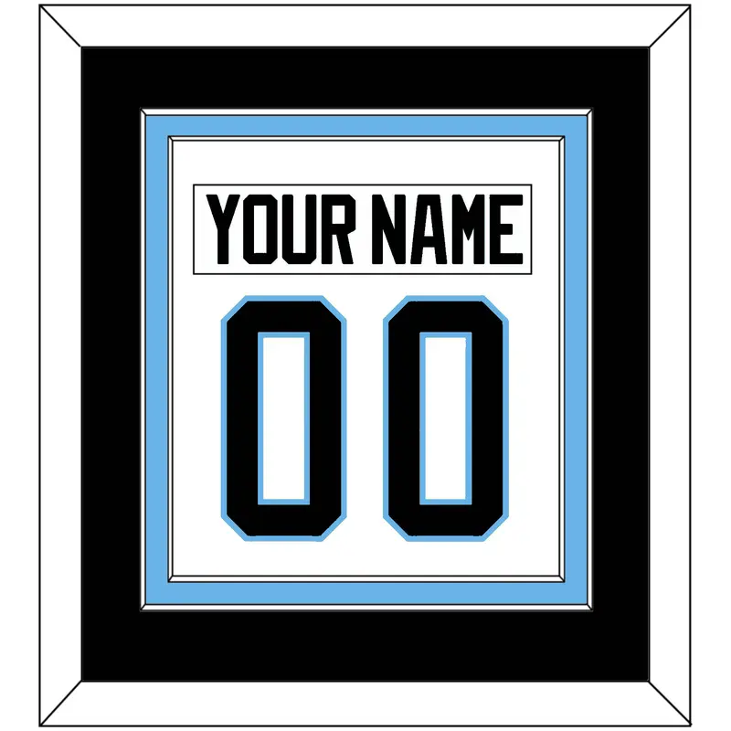 Utah Nameplate & Number (Back) Combined - Road White - Double Mat 3
