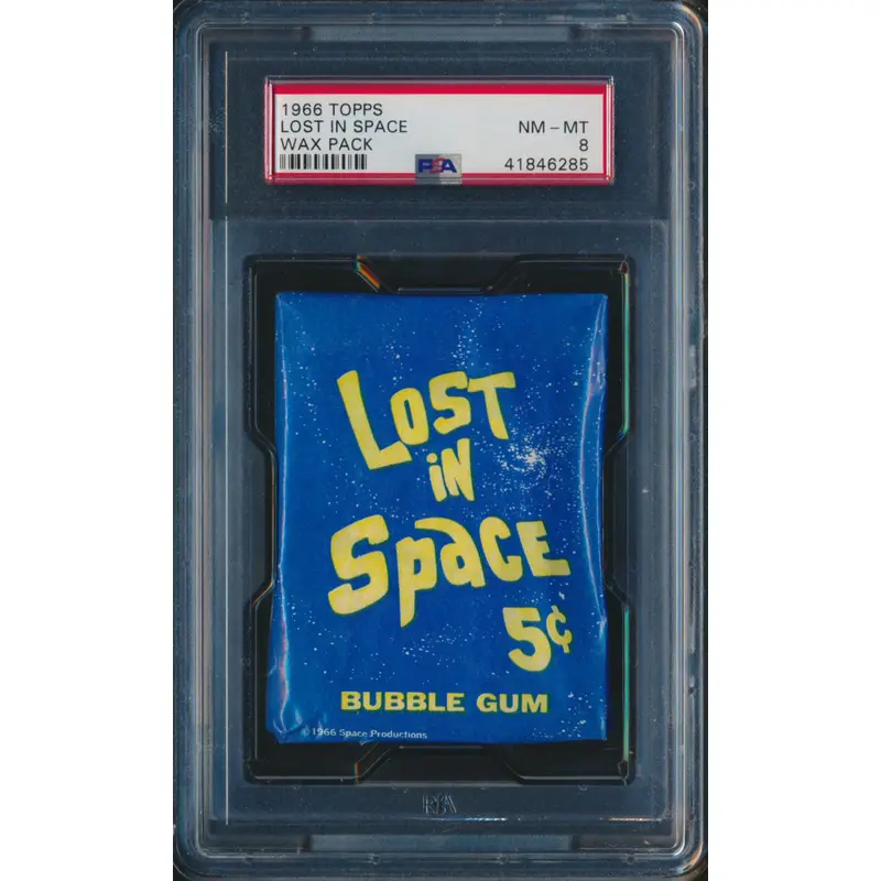 1966 Topps Lost In Space Unopened Wax Pack PSA 8