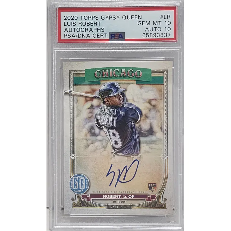 Luis Robert 2020 Topps Gypsy Queen Rookie Auto PSA 10 Auto 10