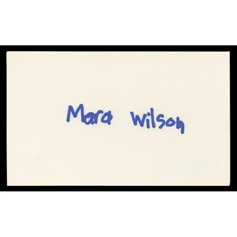 Mara Wilson Matilda Authentic Signed 3x5 Index Card Autographed BAS #BN06368