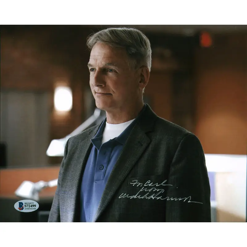 Mark Harmon NCIS Authentic Signed 8x10 Photo Autographed BAS #S72499