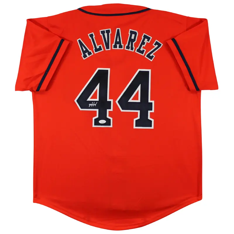Yordan Alvarez Authentic Signed Orange Pro Style Jersey JSA