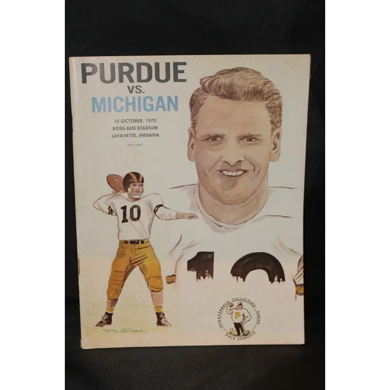 1970 Purdue vs Michigan Football Program