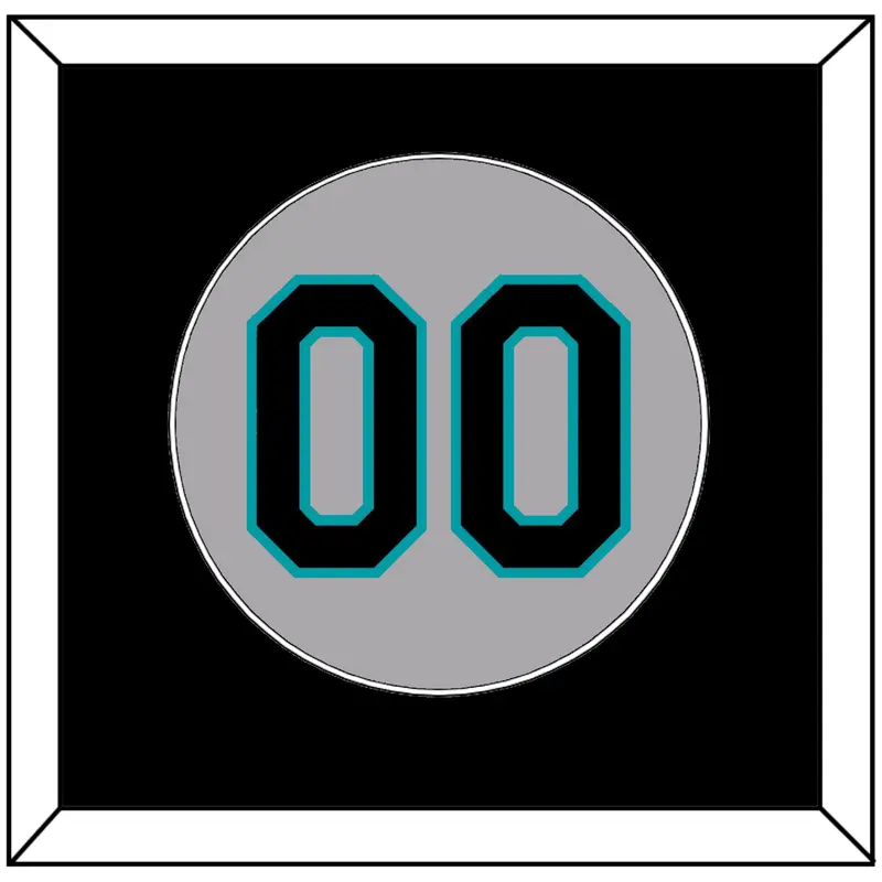 Florida Number - Road Gray (1993-2002) - Single Mat 3