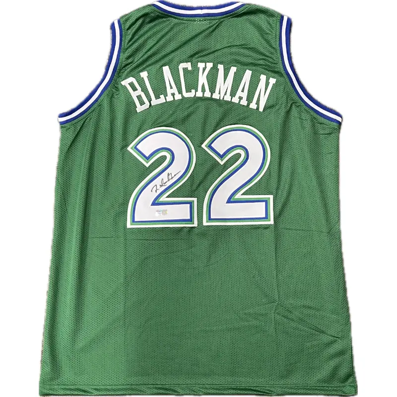 Rolando Blackman signed jersey Tristar Dallas Mavericks Autographed