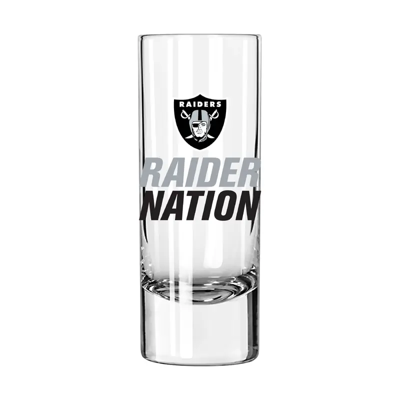 Las Vegas Raiders 2.5oz Slogan Shooter Glass