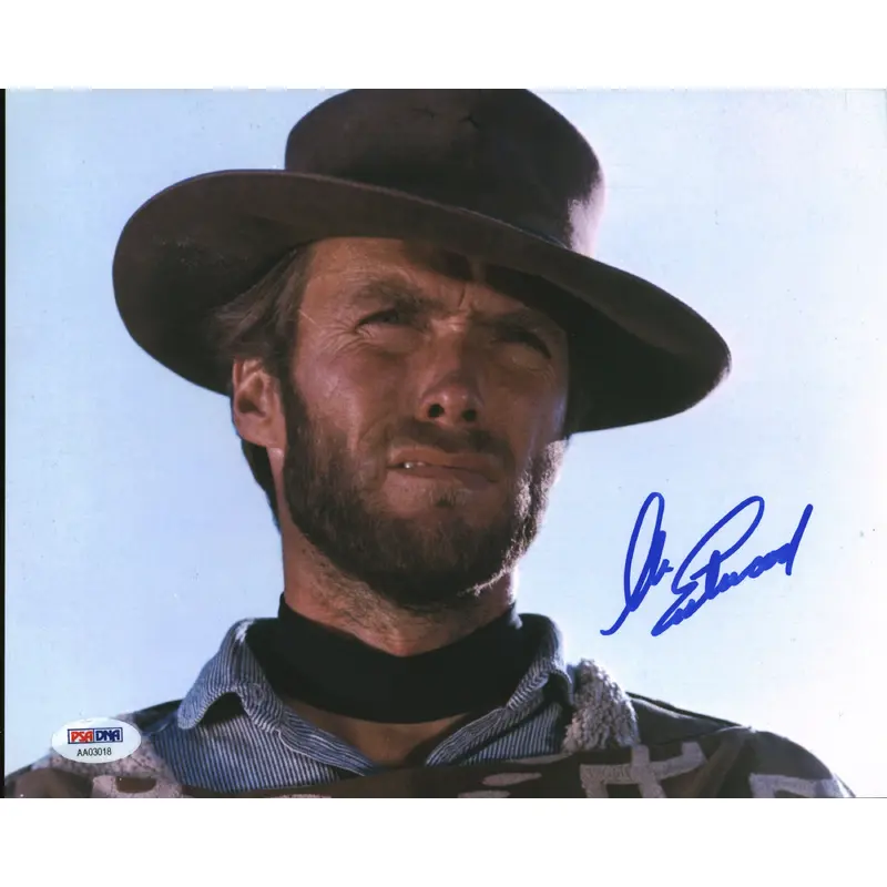Clint Eastwood Good, the Bad & the Ugly Signed 8x10 Photo Auto 10! BAS #AC26951