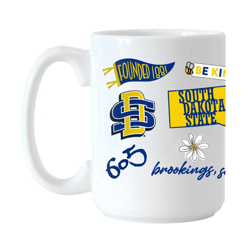 South Dakota State 15oz Native Sublimated Mug