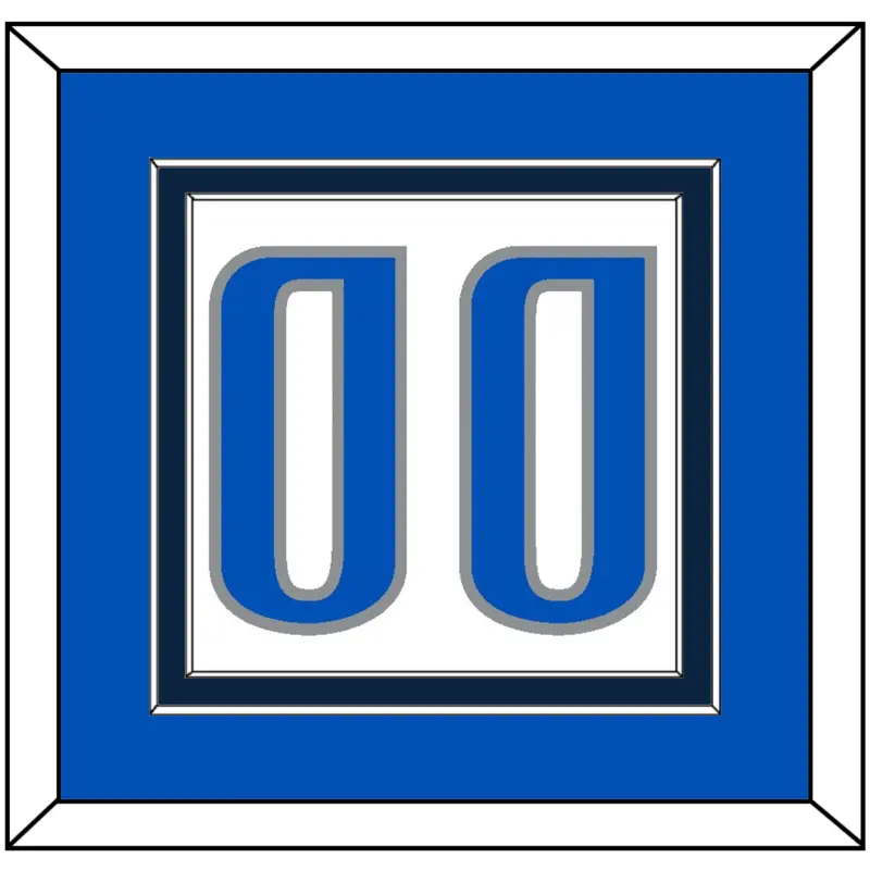 Dallas Number - Home White (2001-2017) - Double Mat 4
