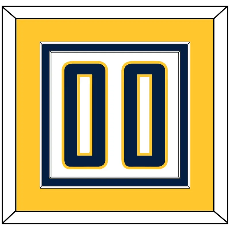Indiana Number - Home White (2006-2017) - Double Mat 4