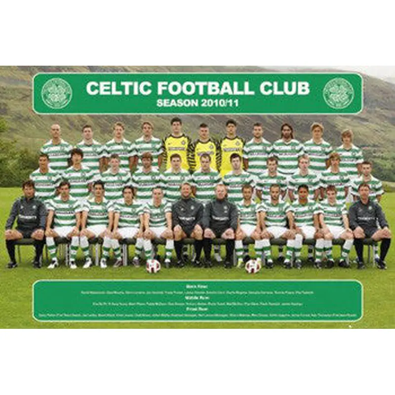Glasgow Celtic Official Team Portrait 2010/11 - GB Posters