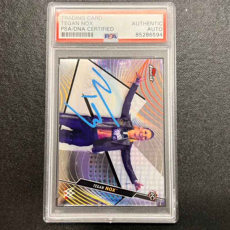 2020 Topps Finest NXT #94 Tegan Nox Signed Card PSA/DNA Slabbed AUTO WWE RC