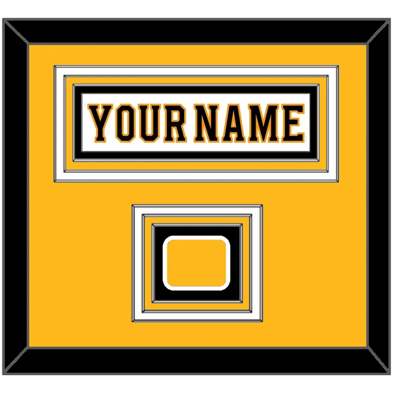 Boston Nameplate & Jersey Logo Patch - Road White - Triple Mat 3