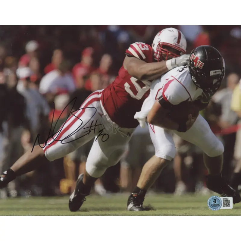 Nebraska Ndamukong Suh Authentic Signed 8x10 Photo Autographed BAS #BR54841