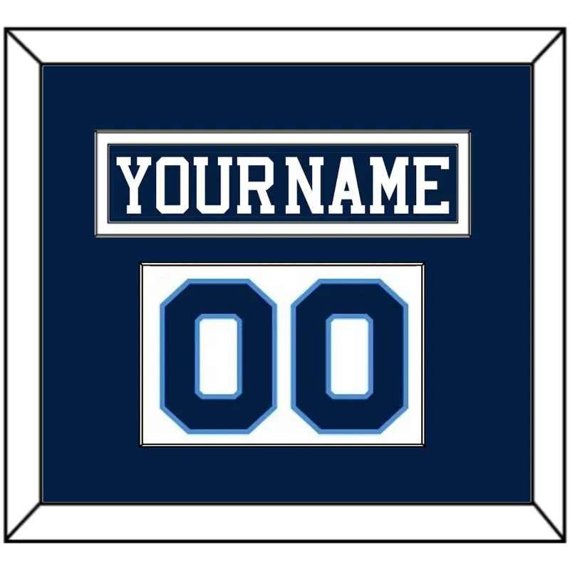 Pittsburgh Nameplate & Number (Shoulder) - Road Blue (1977-1980) - Single Mat 1