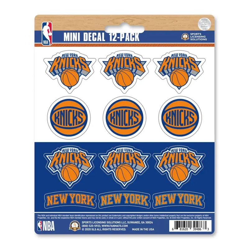 NBA - New York Knicks Mini Decal 12-pk