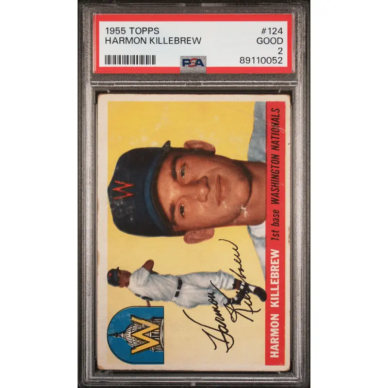 Harmon Killebrew 1955 Topps #124 PSA 2 Good
