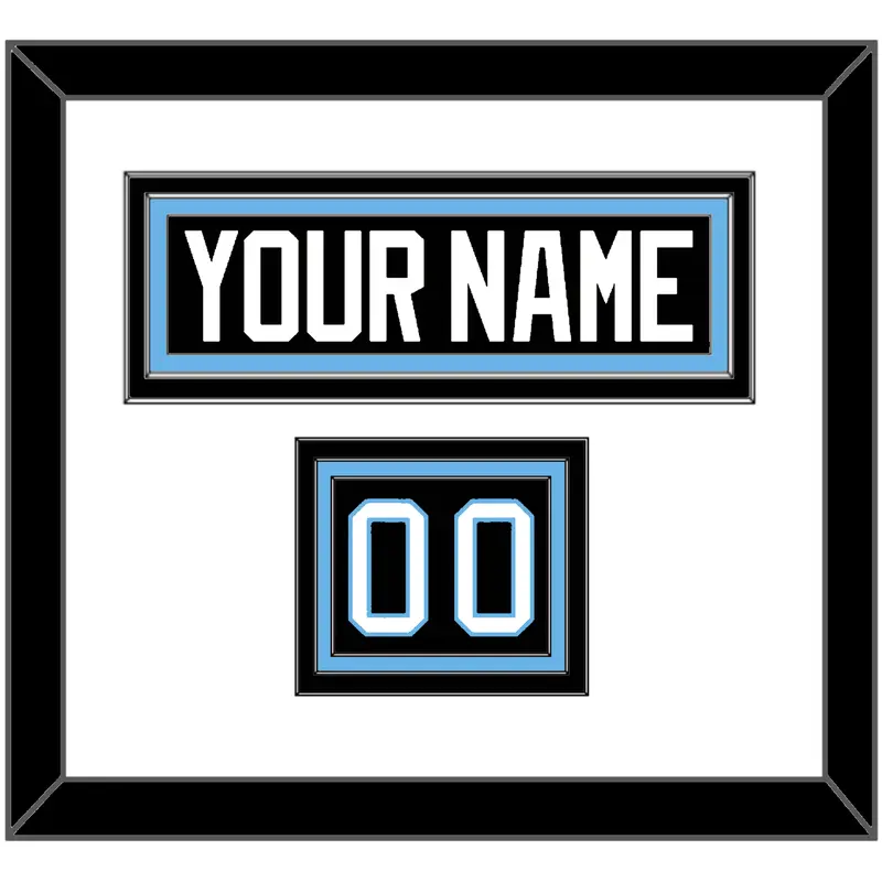 Utah Nameplate & Number (Shoulder) - Home Black - Triple Mat 1