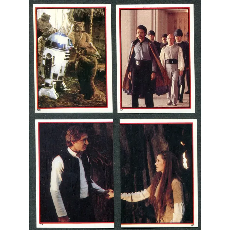1983 Topps Return Of the Jedi Album Stickers Complete Set (180) NM NM/MT