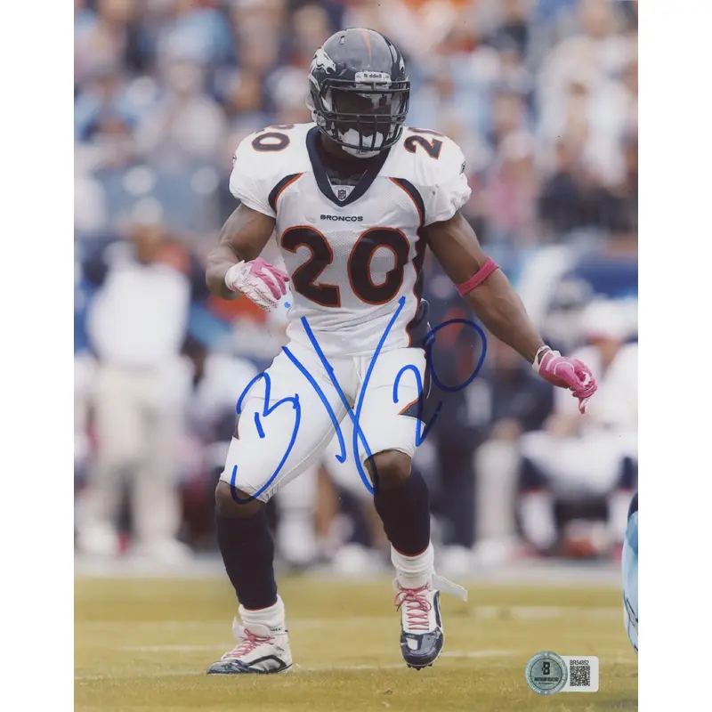 Broncos Brian Dawkins Authentic Signed 8x10 Photo Autographed BAS #BR54852