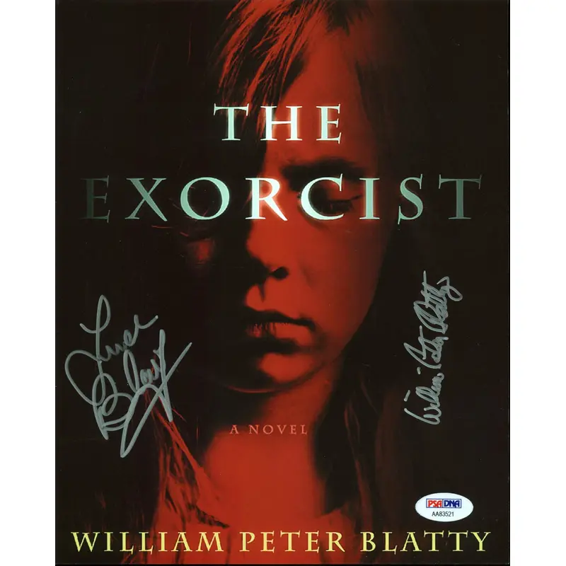 Linda Blair & William Peter Blatty The Exorcist Signed 8X10 Photo PSA #AA83521