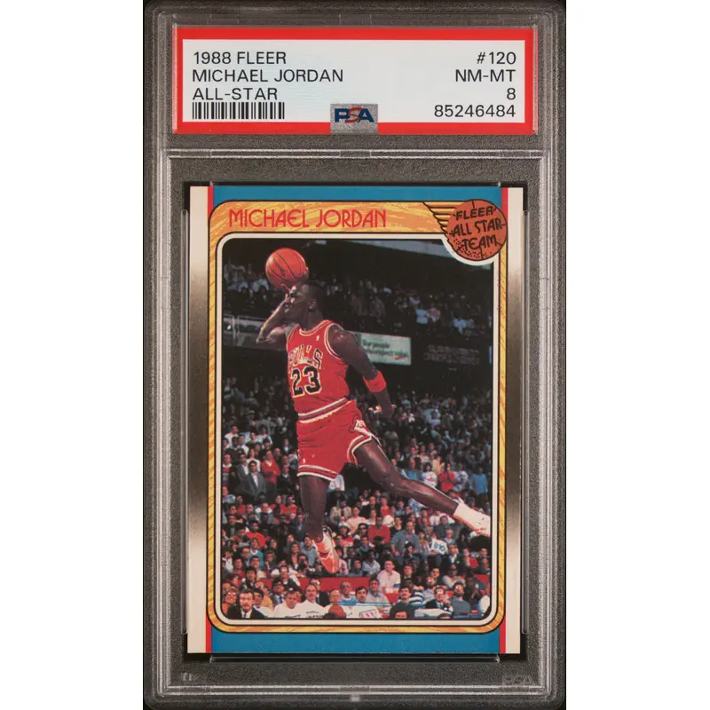 Michael Jordan 1988 Fleer #120 PSA 8 Nm-Mint 6484