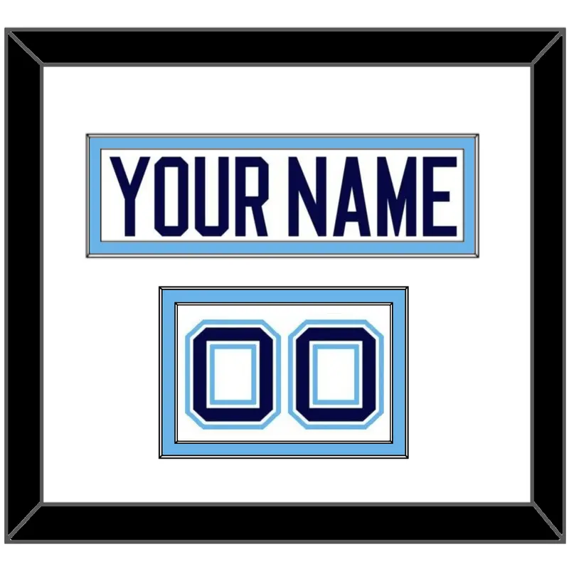 Maine Hockey Nameplate & Number (Shoulder) - Home White (1994-2008) - Double Mat 1
