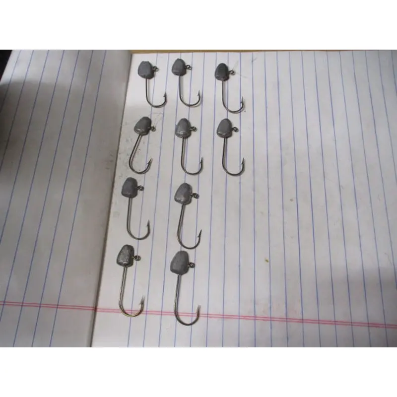 Used Weighted Fishing Hooks - 10 ct
