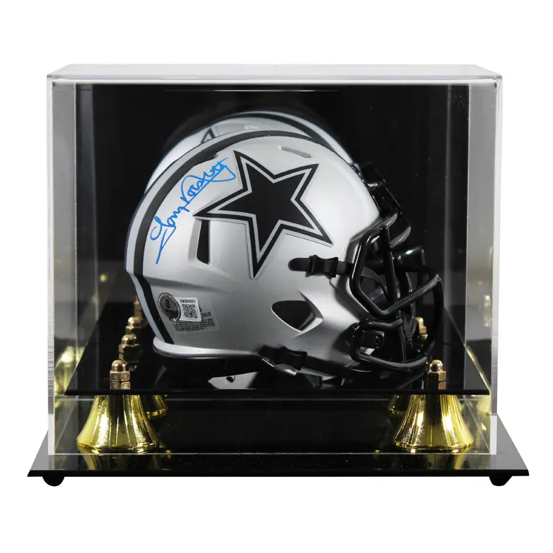 Cowboys Tony Dorsett Authentic Signed Rave Speed Mini Helmet W/ Case BAS Witness