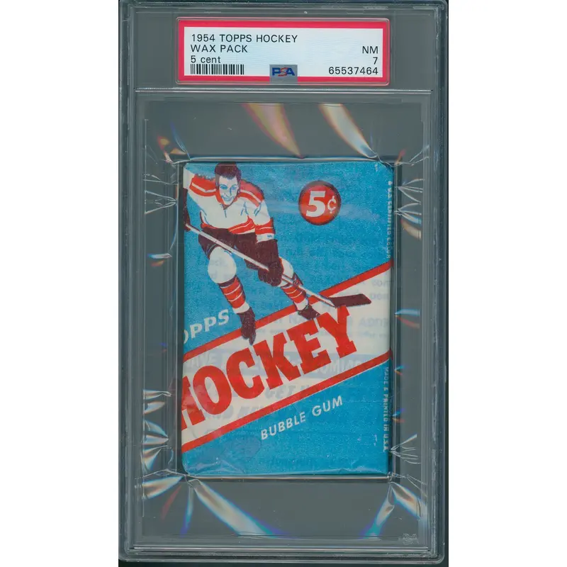 1954 1954/55 Topps Hockey Unopened Wax Pack PSA 7 *7464