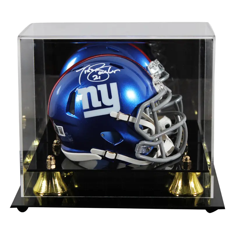 Giants Tiki Barber Authentic Signed Speed Mini Helmet W/ Case BAS Witnessed
