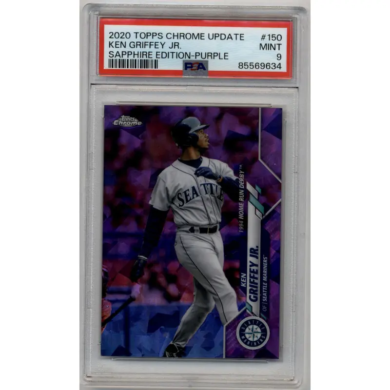Ken Griffey Jr 2020 Topps Chrome Update Sapphire Edition Purple 10/10 PSA 9 Mint