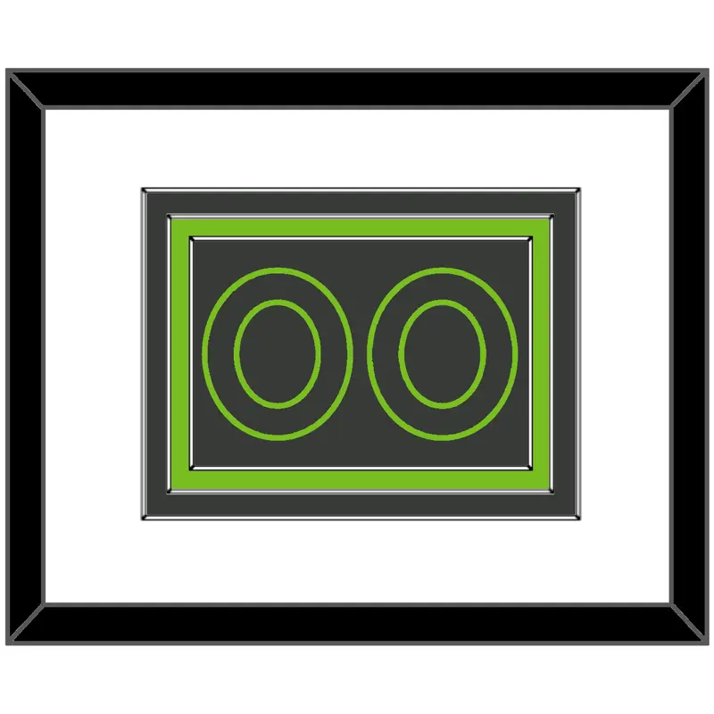 Minnesota Number - Dark Gray Statement - Triple Mat 1