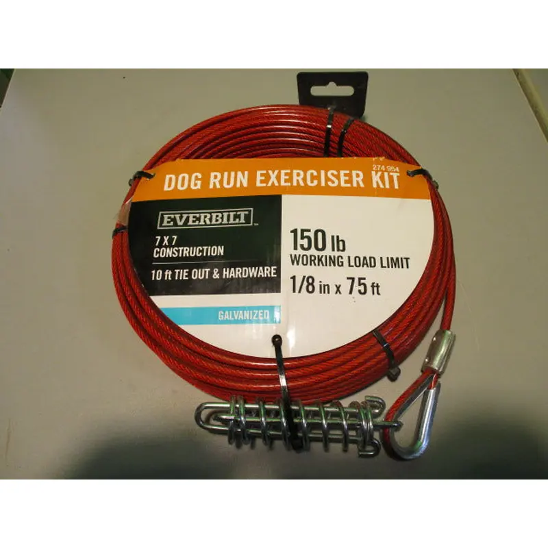 Used Everbilt Dog Run Exerciser Kit 1/8" - 75ft