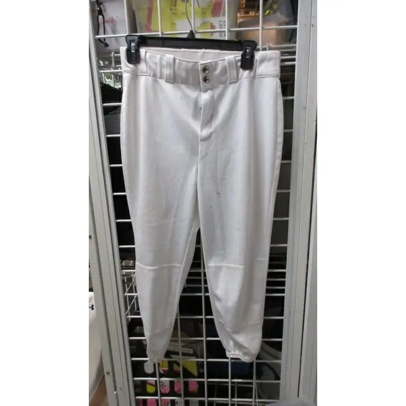 Used Wilson White Baseball Pants Elastic Bottoms Youth Size XL