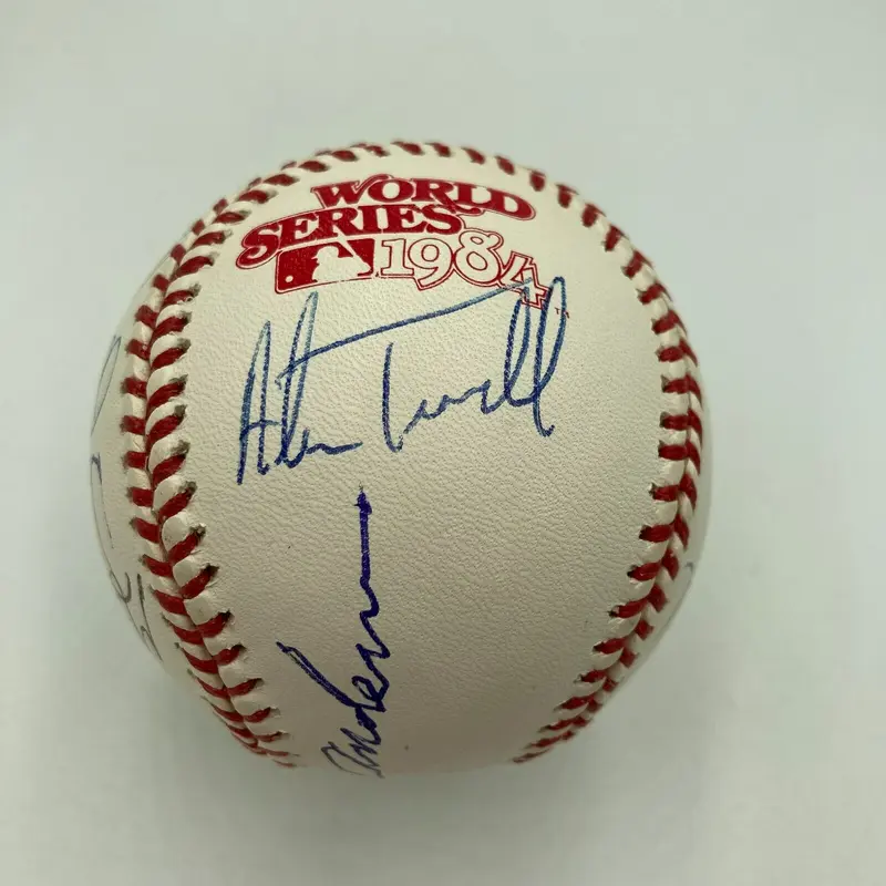 1984 Detroit Tigers WS Champs Team Signed World Series Baseball JSA COA