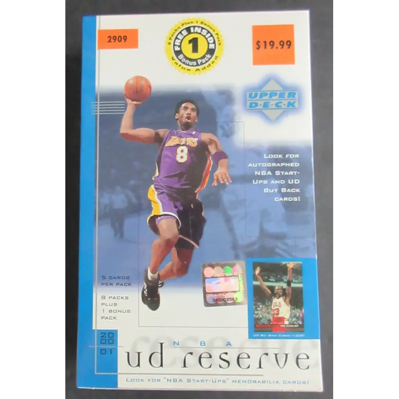 2000/01 Upper Deck Reserve Basketball Unopened Blaster Box (9/5)