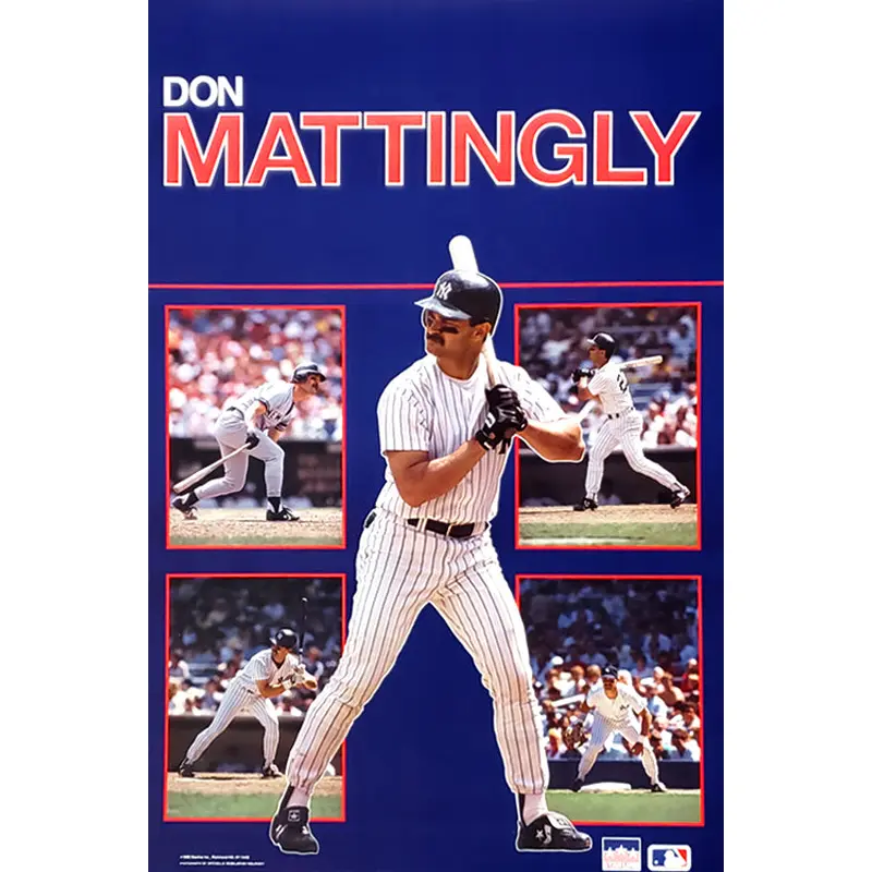 Don Mattingly "Superstar" New York Yankees MLB Action Poster - Starline Inc. 1988