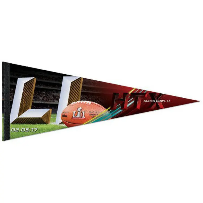 Super Bowl LI (Houston, TX 2-5-2017) Official Premium Felt Collector's Pennant - Wincraft