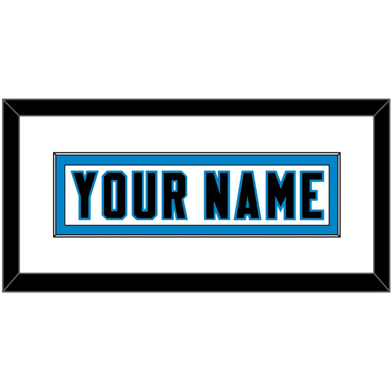 Carolina Nameplate - Road White - Single Mat 1