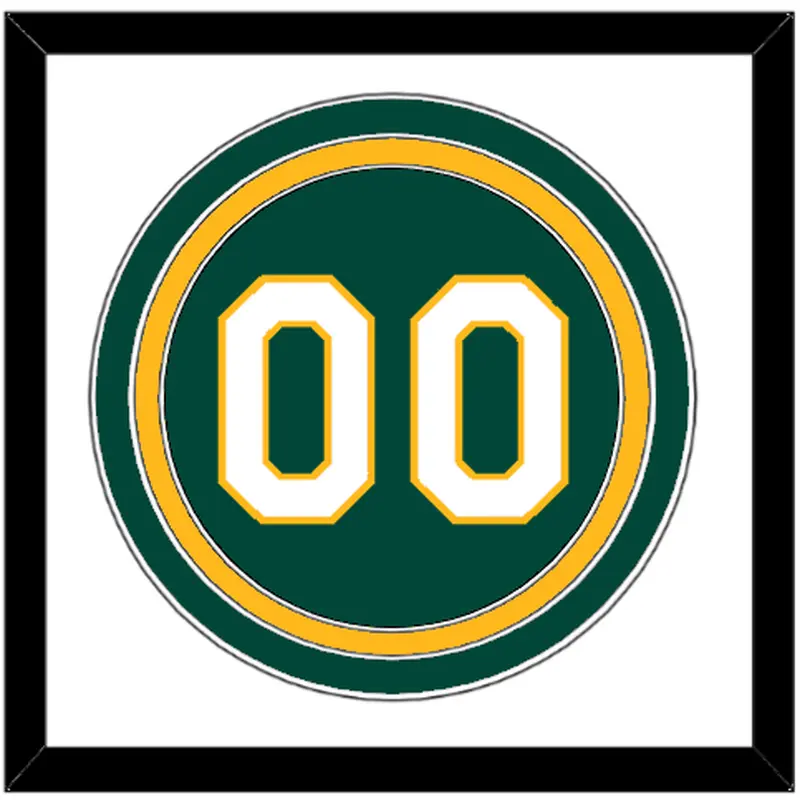 Oakland Number - Alternate Green - Triple Mat 1