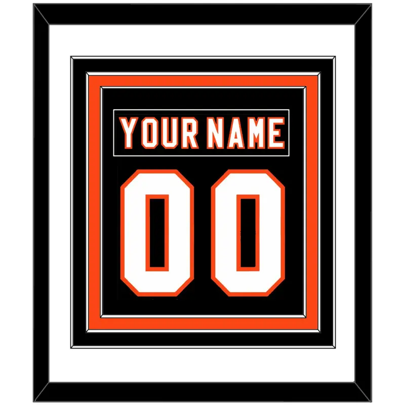Philadelphia Nameplate & Number (Back) Combined - Home Black (2007-2010) - Triple Mat 1