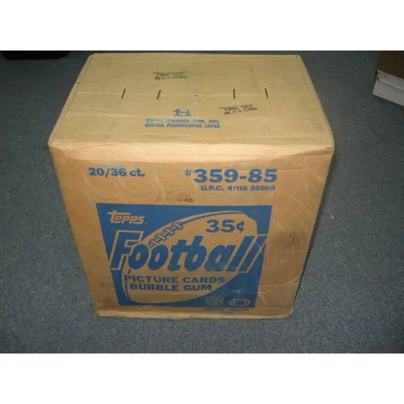 1985 Topps Football Unopened Wax Case (20 Box)