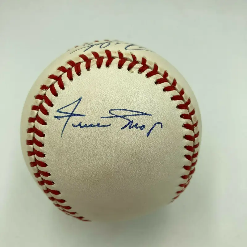 Willie Mays Barry Bonds & Bobby Bonds Signed National League Baseball JSA COA