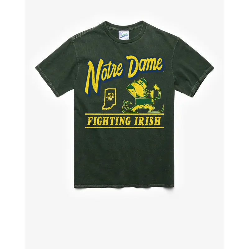 NOTRE DAME FIGHTING IRISH VINTAGE FLY BY VINTAGE '47 TUBULAR TEE