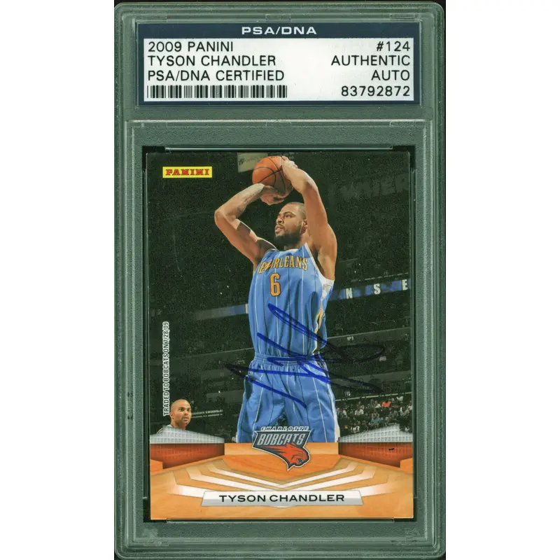 Rockets Tyson Chandler Signed 2009 Panini #124 Auto Card PSA Slabbed #83792872