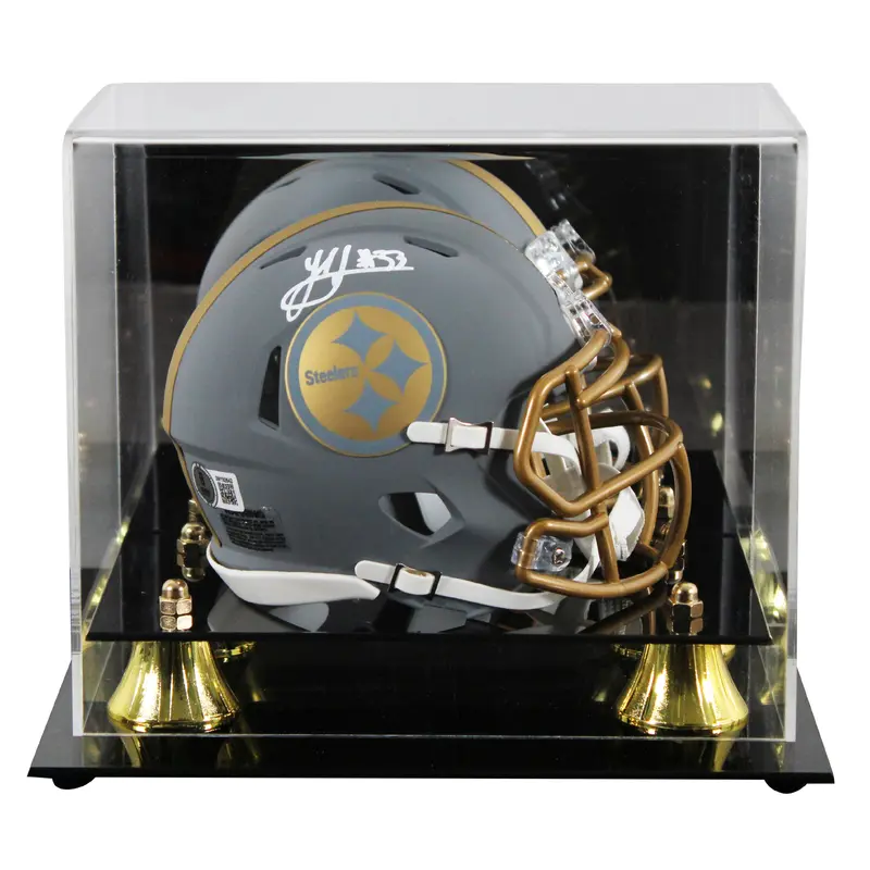 Steelers Jack Sawyer Signed Slate Speed Mini Helmet W/ Case BAS Witnessed